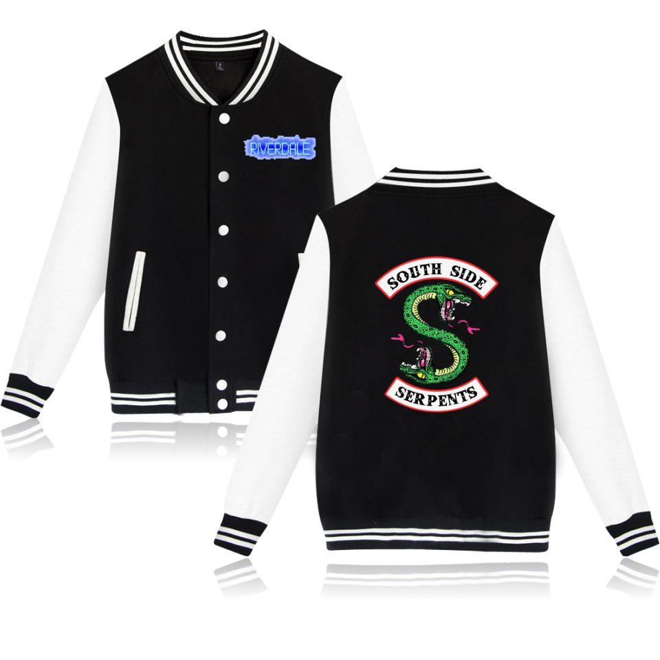 Riverdale Baseball Jackets - Riverdale Double-Headed Snake Logo Icon Baseball Jacket