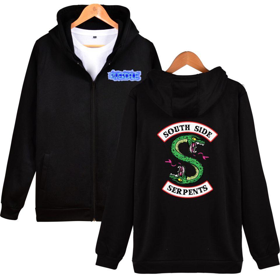 Riverdale Hoodies - Riverdale Double-Headed Snake Logo Icon Zip Up Hoodie