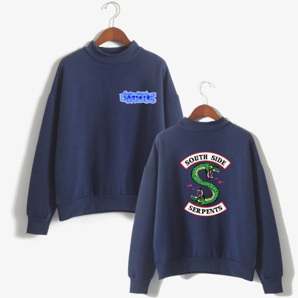 Riverdale Ｍock Turtlenecks - Riverdale Double-Headed Snake Logo Icon Ｍock Turtleneck