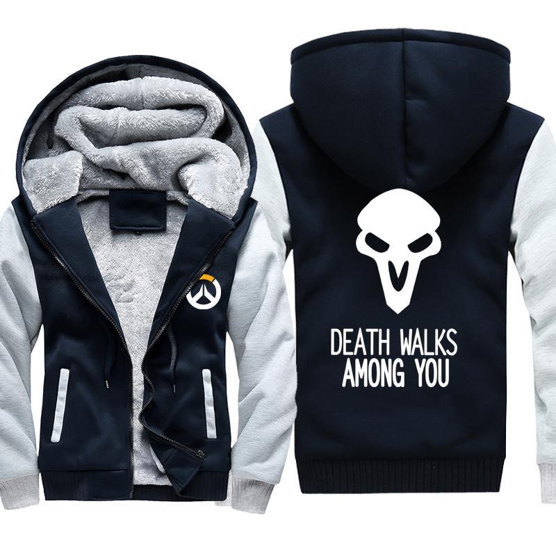 Overwatch Jacket - ZipUp Death Walks Among You Fleece Jacket