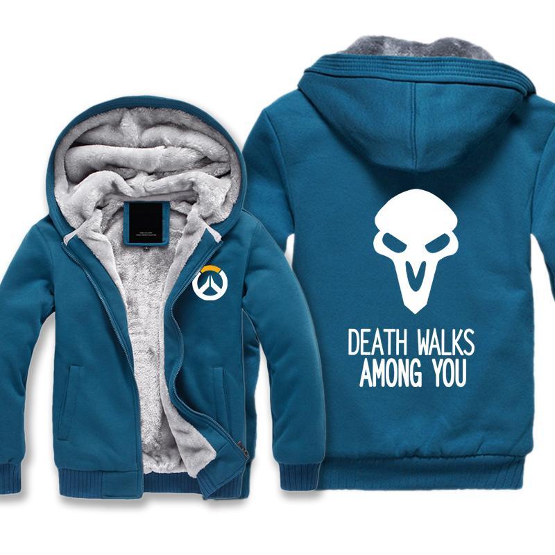 Overwatch Jacket - ZipUp Death Walks Among You Fleece Jacket