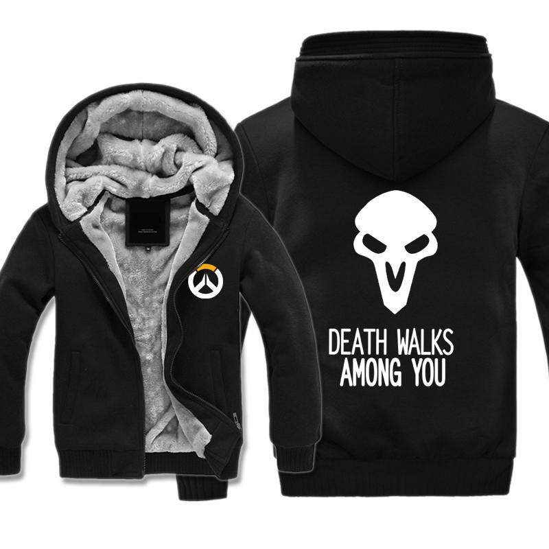 Overwatch Death Walks Jackets- Zip Up Among You Fleece Jacket