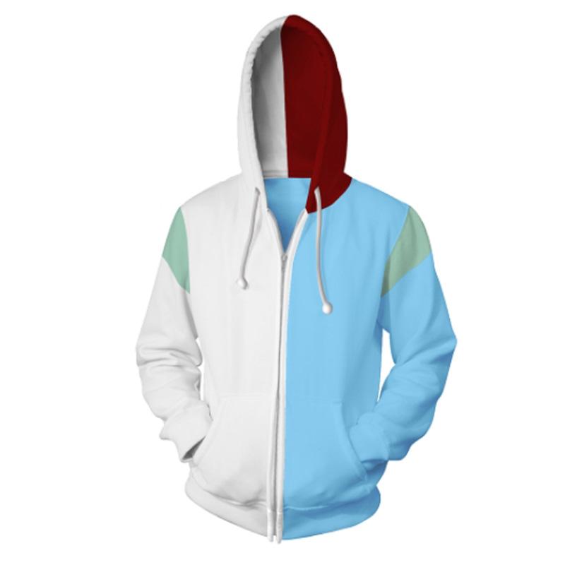 My Hero Academia Hoodies - Cosplay TODOROKI SHOTO Zip Up Hoodie