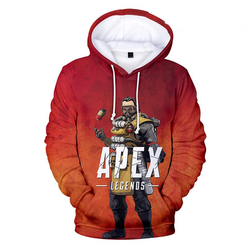 Apex Legends Hoodies - Apex Legends Game Series Caustic Battle Royale Red 3D Hoodie