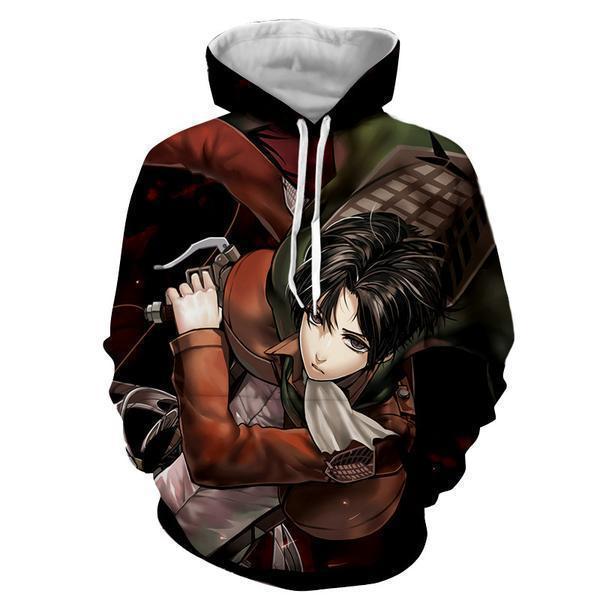 Attack On Titan Hoodie Levi Ackerman