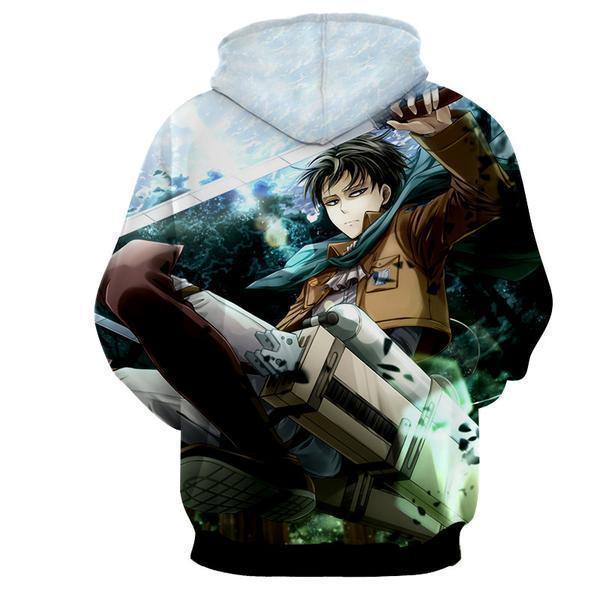 Attack On Titan Levi Ackerman 3D Printed Hoodie