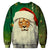 Christmas Sweatshirts - Cool Christmas Lion Icon Green 3D Sweatshirt