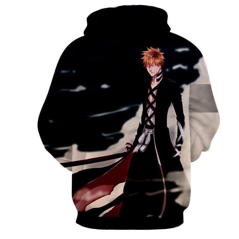 Black Anime Ichigo Bleach 3D Printed Hoodie