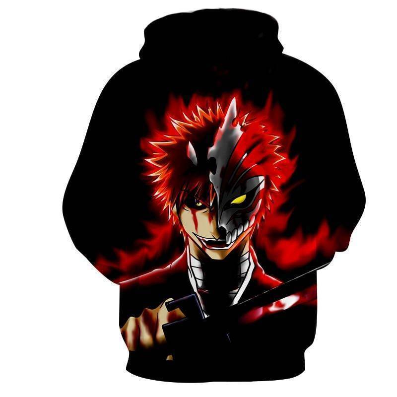 Bleach Ichigo And Hollow Mask 3d Printed Hoodie