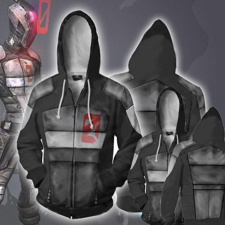 Borderlands Hoodies - Borderlands Zero Zip Up Hoodie Jacket