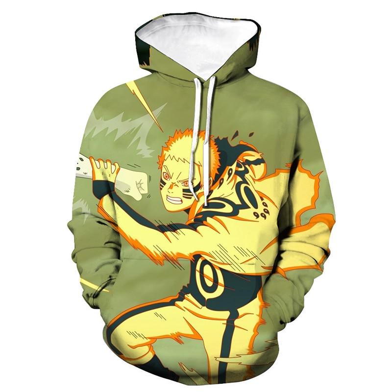 3D Printed Anime Naruto Hooded Sweatshirt Hoodie Hip Hop Pullover