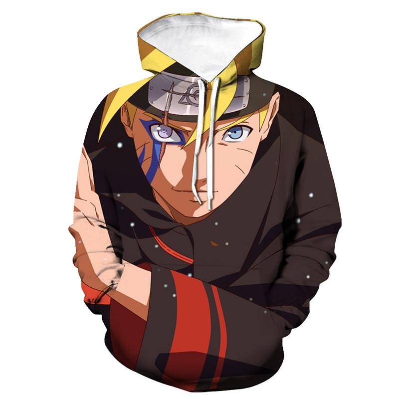 3D Print Anime Naruto Hooded Sweatshirt Hoodie Hip Hop Pullover