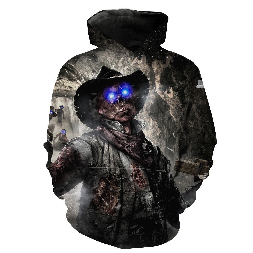 Call of Duty Zombies Hoodies - Pullover Black Ops Zombie Black Hoodie