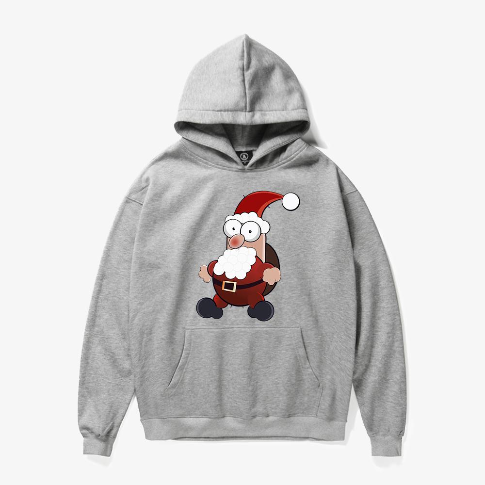 Christmas Hoodies - Super Cute Happy Santa Claus Cartoon Style Icon 3D Fleece Hoodie