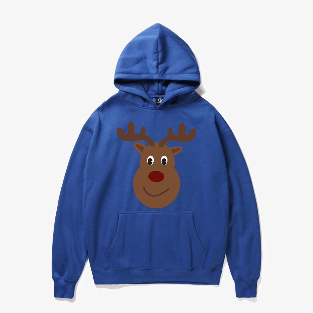 Christmas Hoodies - Super Cute Christmas Deer Cartoon Style Icon 3D Fleece Hoodie