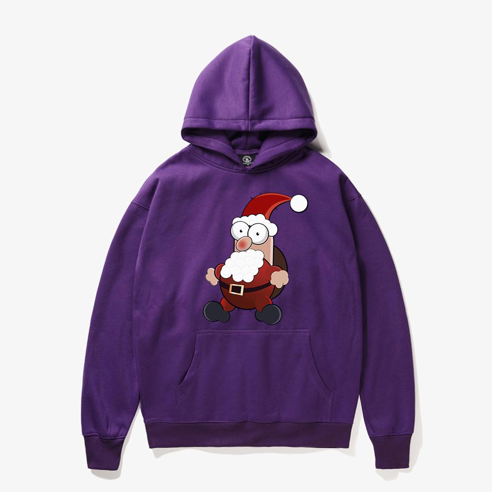 Christmas Hoodies - Super Cute Happy Santa Claus Cartoon Style Icon 3D Fleece Hoodie