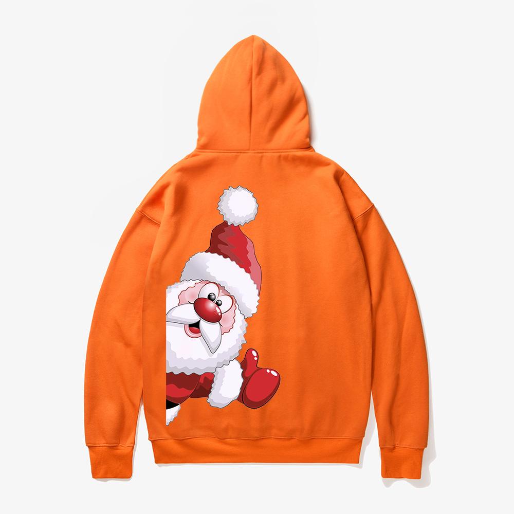 Christmas Hoodies - Naughty Santa Claus Cartoon Style Cute Icon 3D Fleece Hoodie