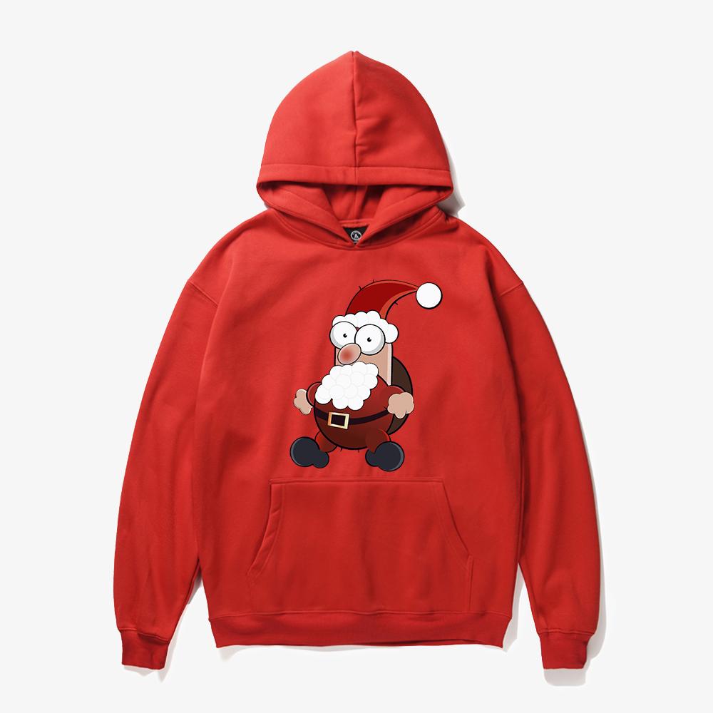 Christmas Hoodies - Super Cute Happy Santa Claus Cartoon Style Icon 3D Fleece Hoodie