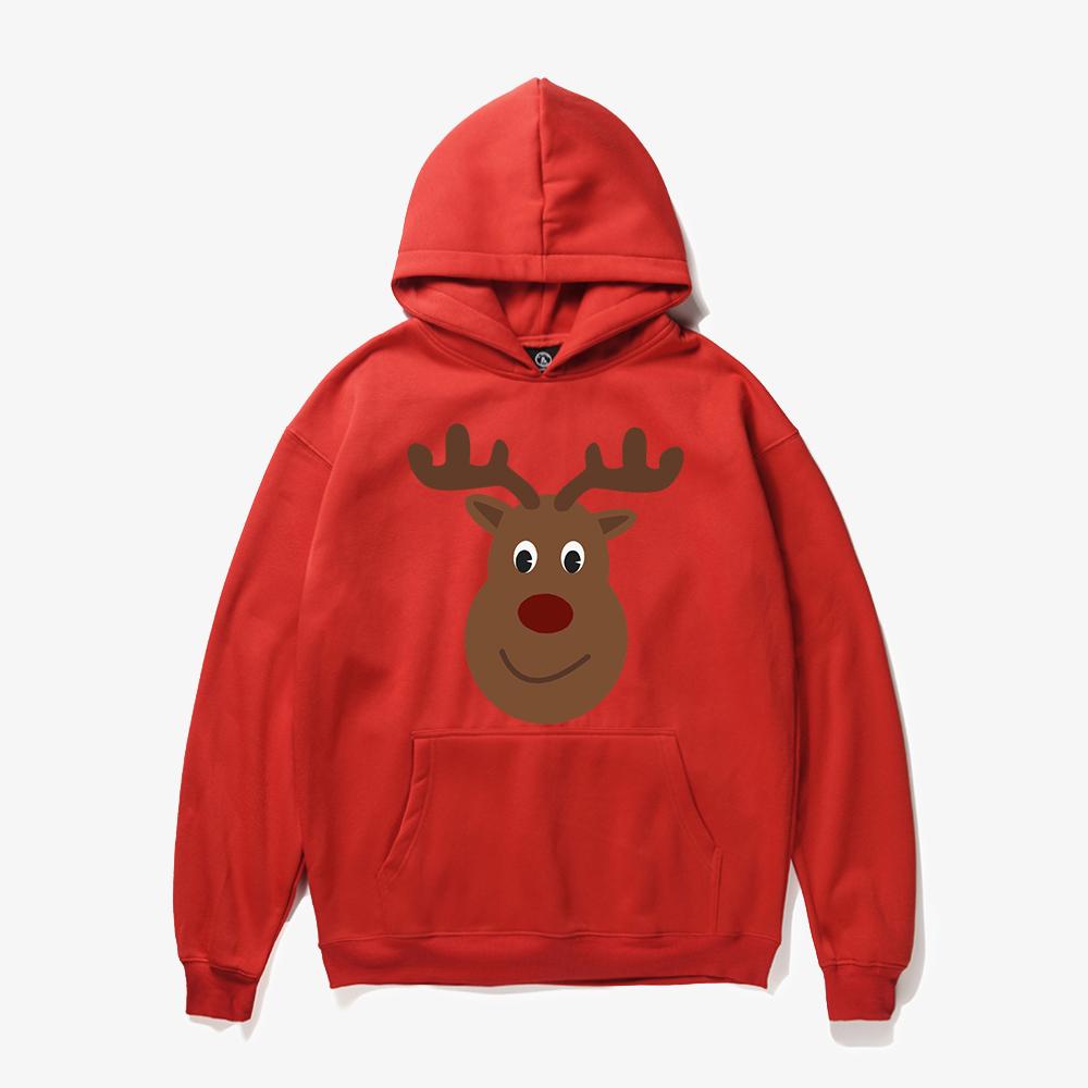 Christmas Hoodies - Super Cute Christmas Deer Cartoon Style Icon 3D Fleece Hoodie