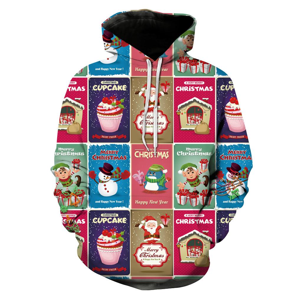 Christmas Hoodies - Cake Cartoon Character 3D Hoodie