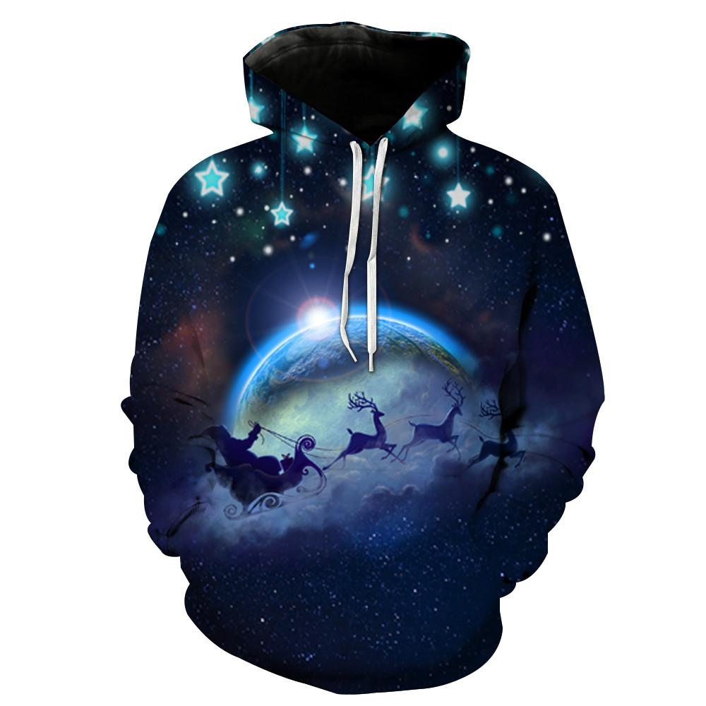 Christmas Hoodies - Christmas Night Star 3D Hoodie