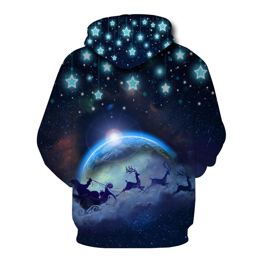 Christmas Hoodies - Christmas Night Star 3D Hoodie