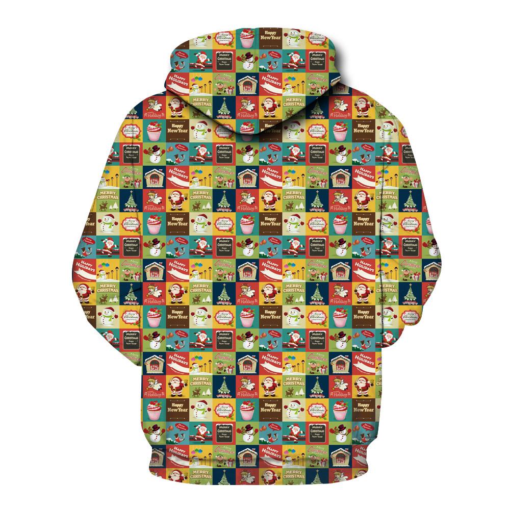 Christmas Hoodies - Cartoon Character Pattern 3D Hoodie