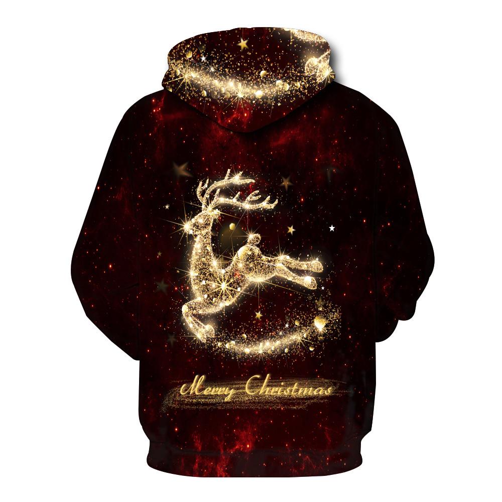 Christmas Hoodies - Golden Deer 3D Hoodie