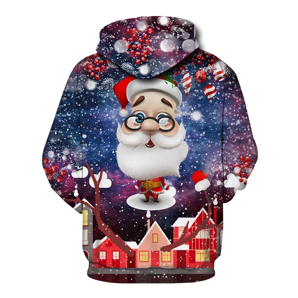 Christmas Hoodies - Santa Snowflake 3D Hoodie