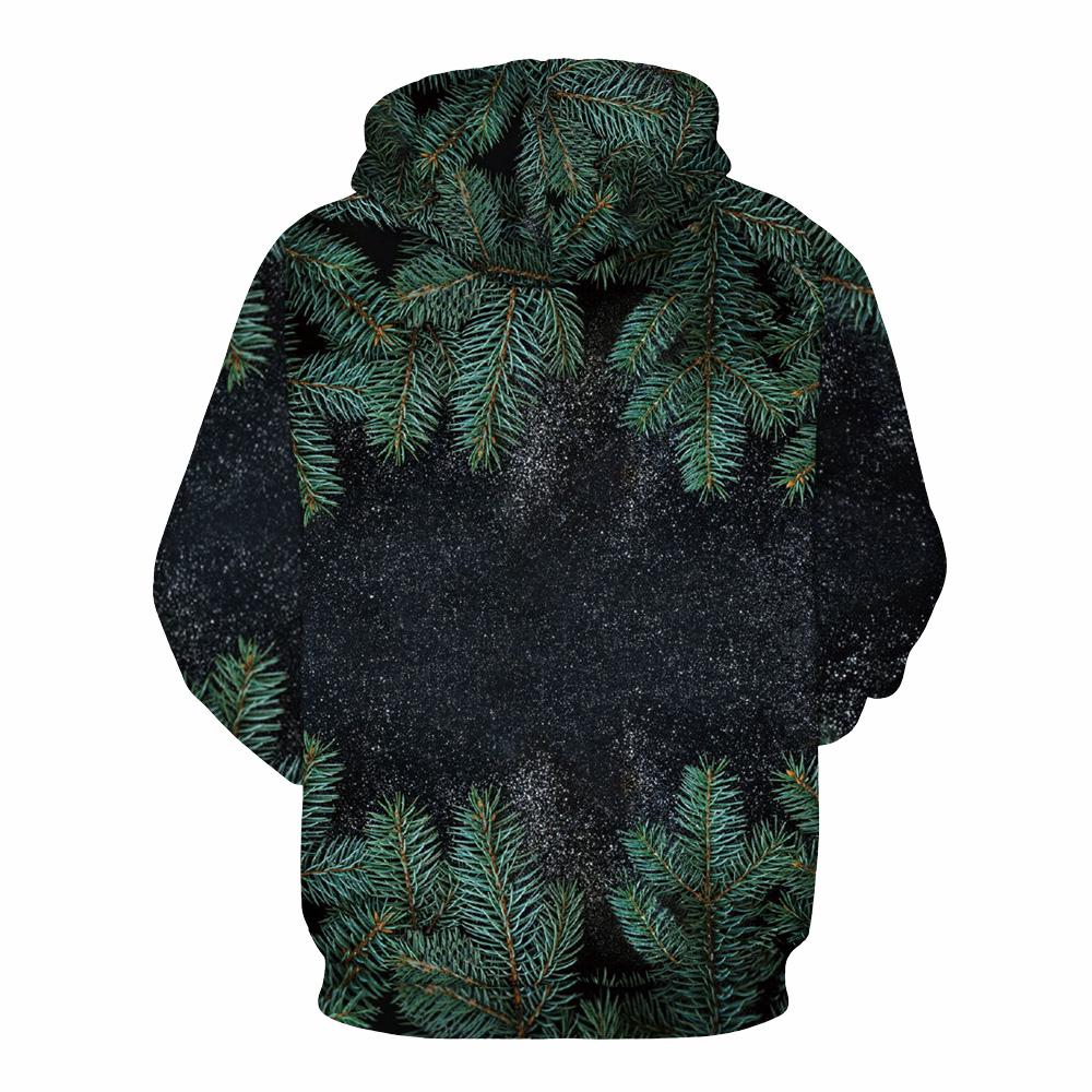 Christmas Hoodies - Galaxy Christmas Tree Icon Cool 3D Hoodie