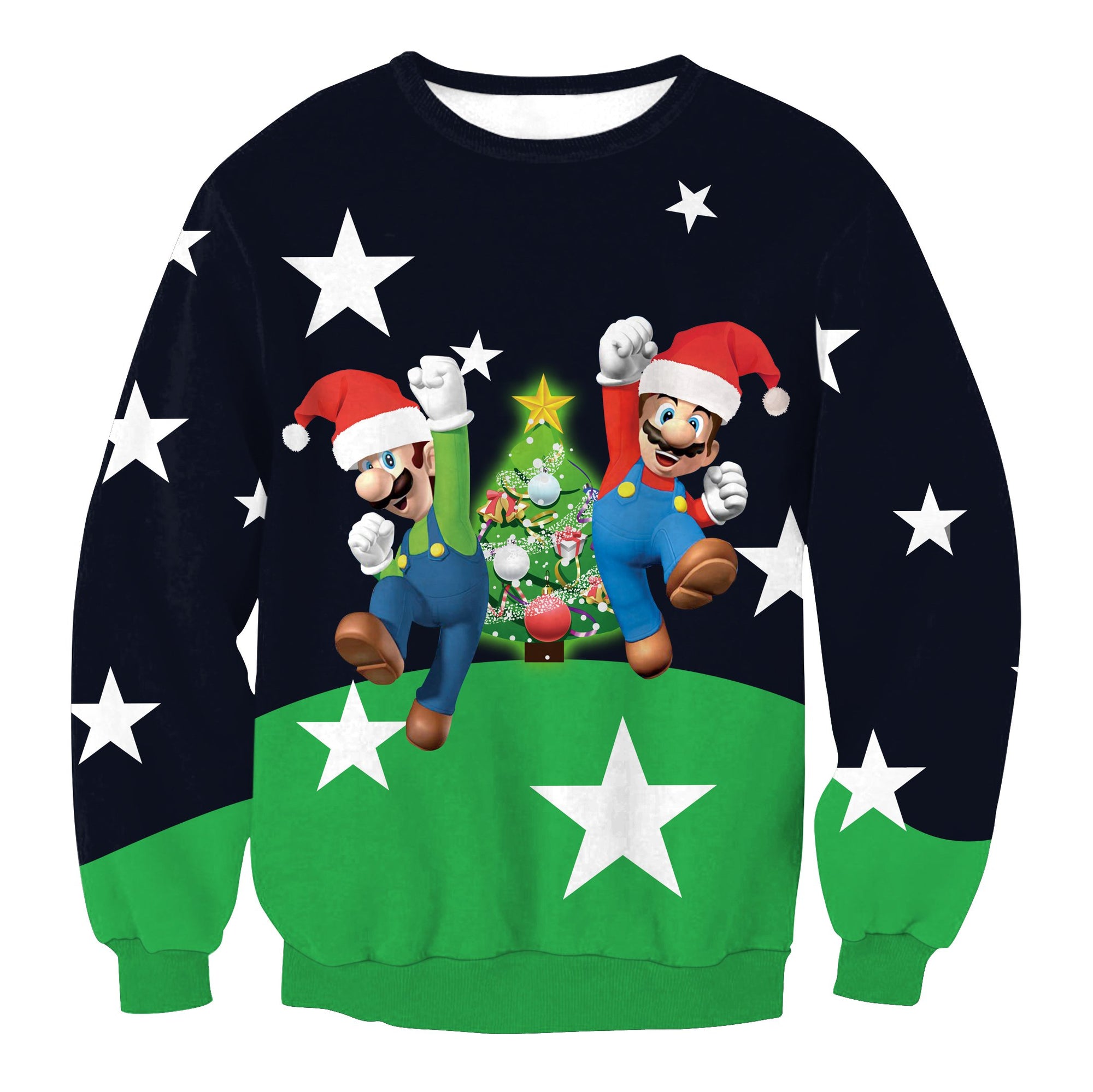 Christmas Sweatshirts - Super Mario Cute 3D Sweatshirt