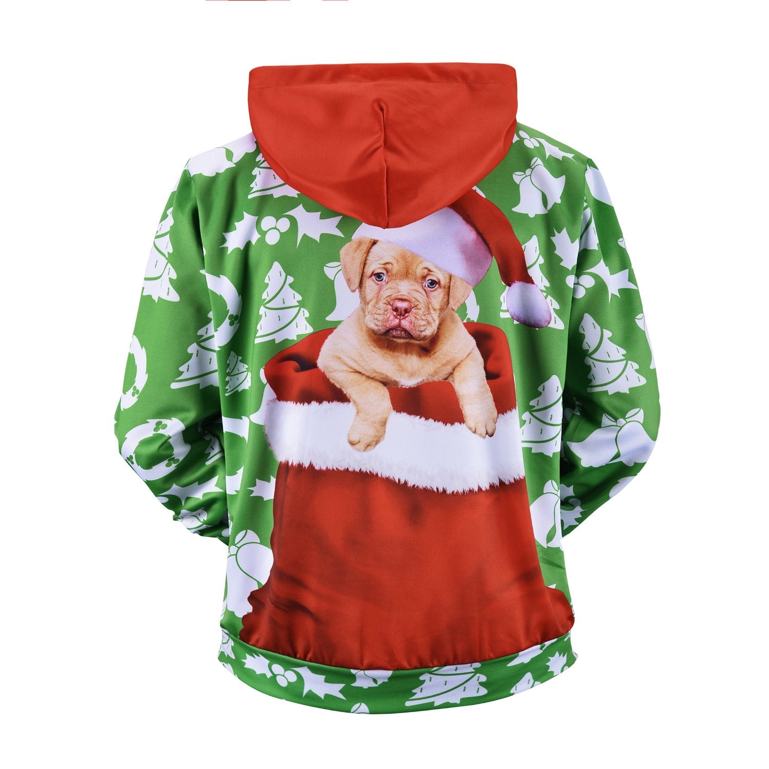 Christmas Hoodies - Super Cute Christmas Dog Icon 3D Hoodie