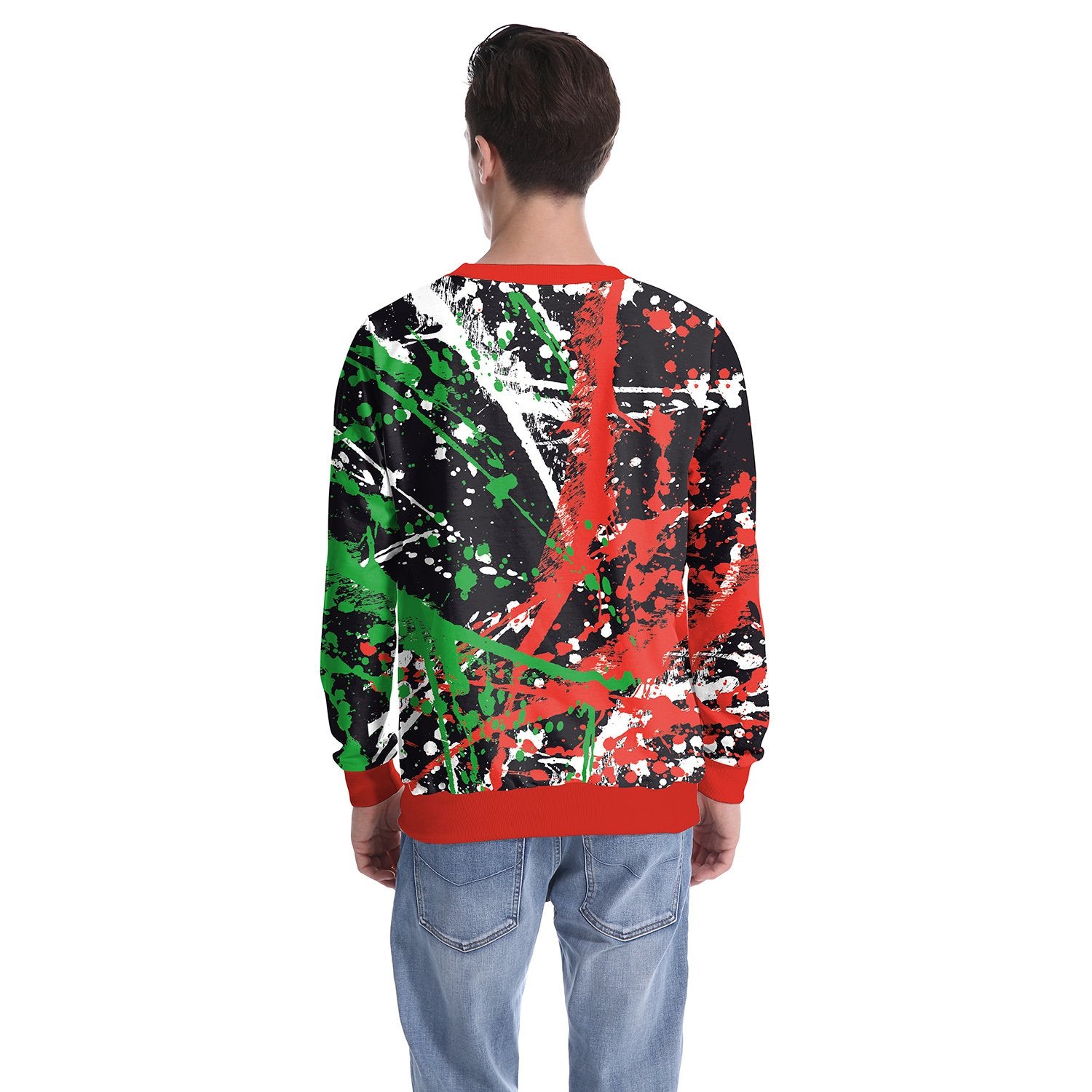 Christmas Sweatshirts - Christmas Colourful Icon Cute 3D Sweatshirt