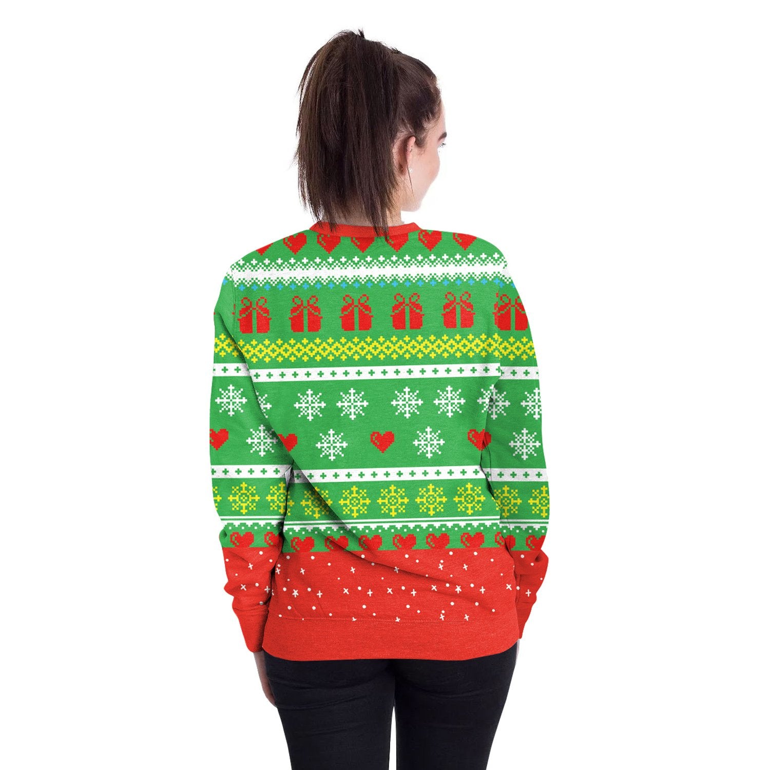 Christmas Sweatshirts - Happy Santa Claus Gift Icon Cute 3D Sweatshirt