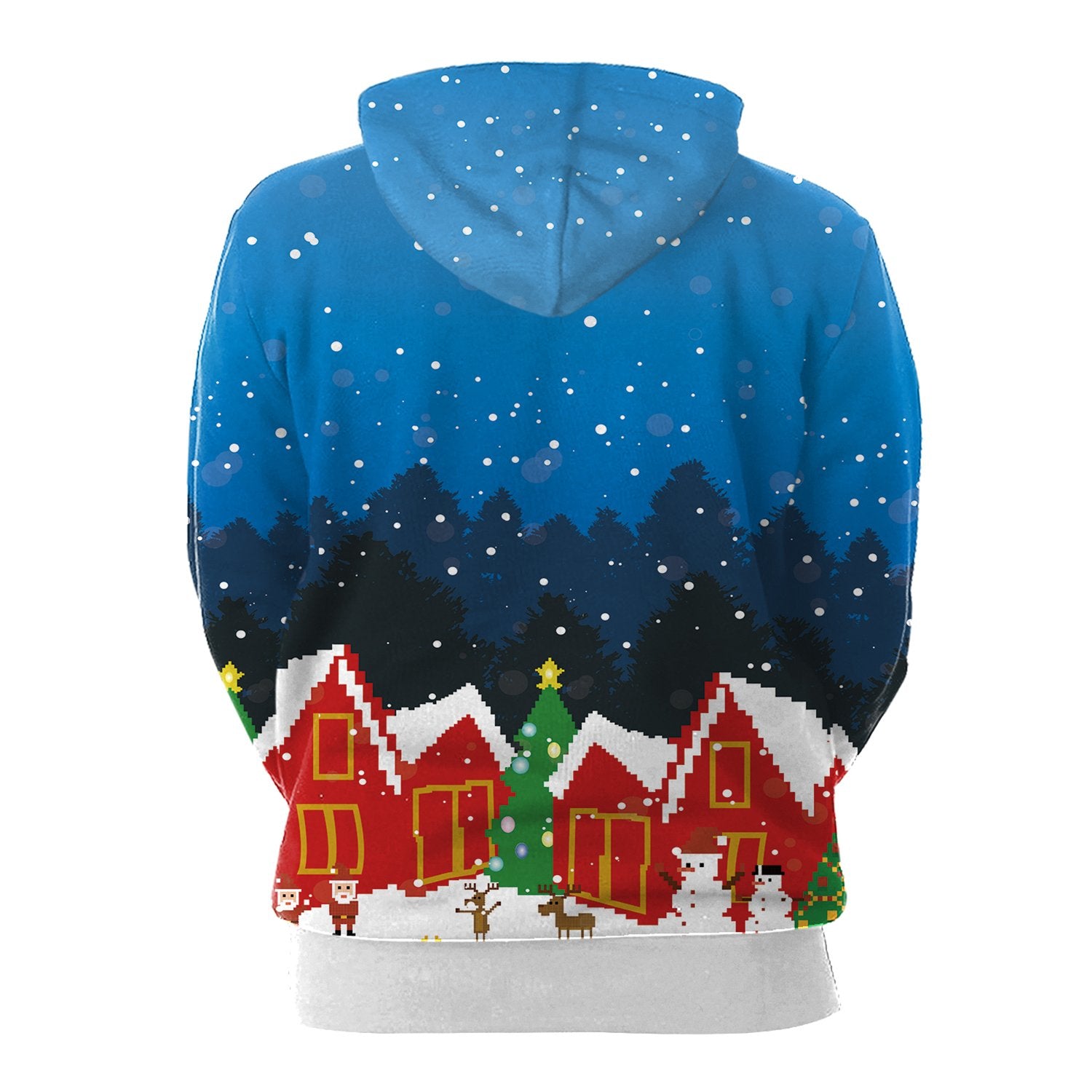 Christmas Hoodies - Santa Claus Giving Christmas Presents 3D Hoodie