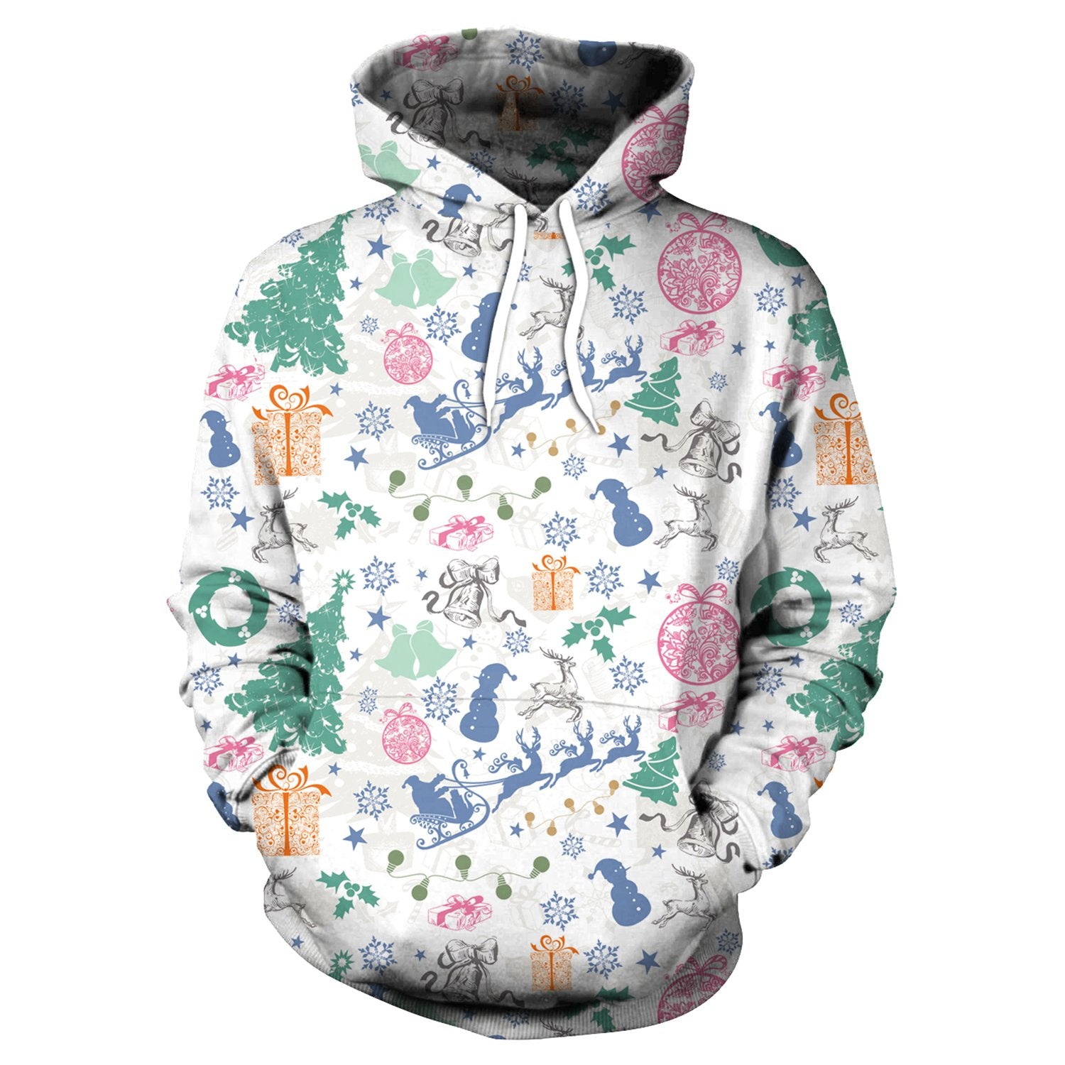 Christmas Hoodies - Christmas Snowman tree 3D Hoodie