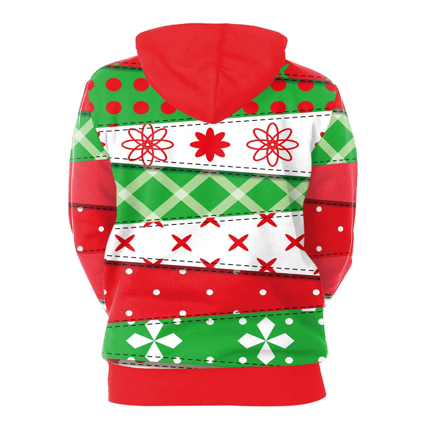 Christmas Hoodies -Multi-Colored Snowman 3D Hoodie