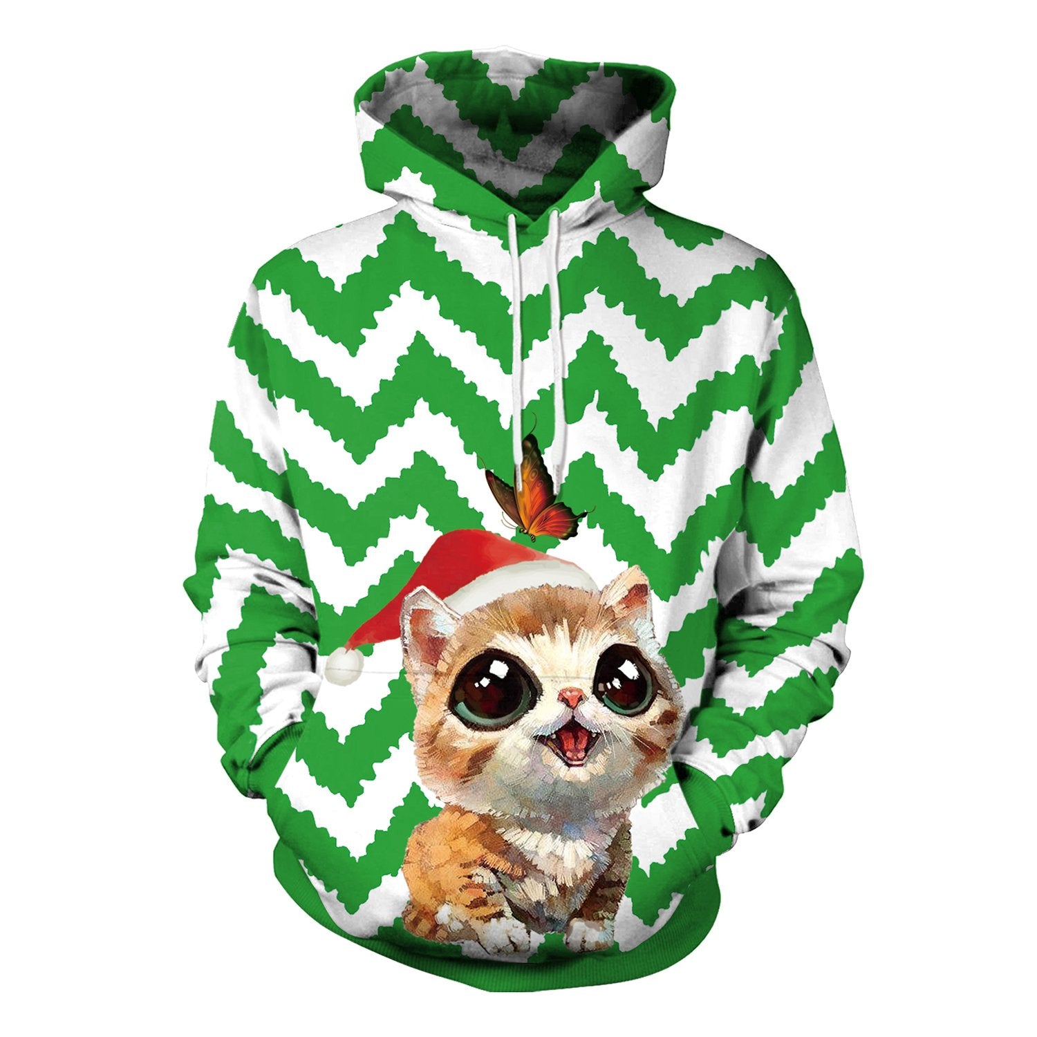 Christmas Hoodies - Christmas Cute Kitten 3D Print Hoodie