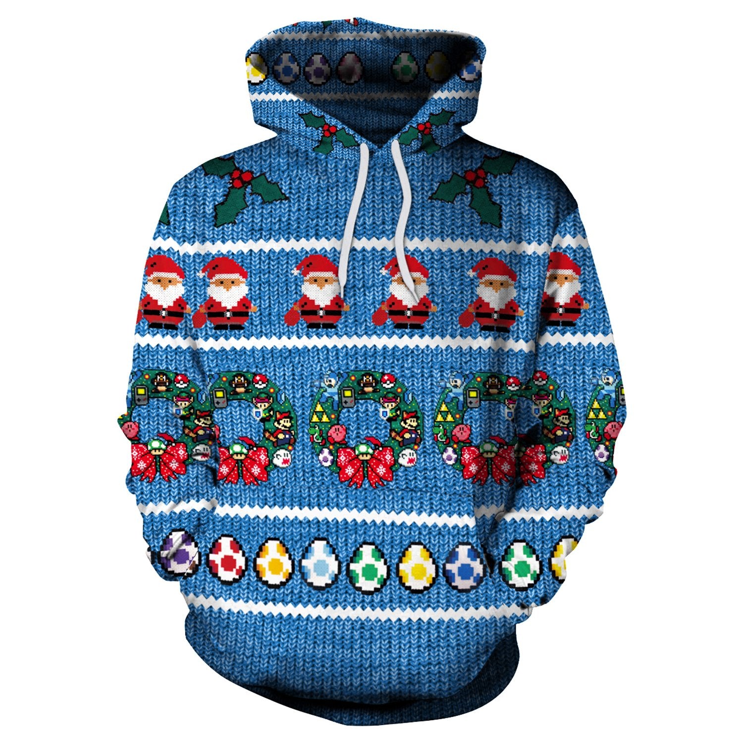 Christmas Hoodies - Christmas Colored Egg Blue 3D Hoodie