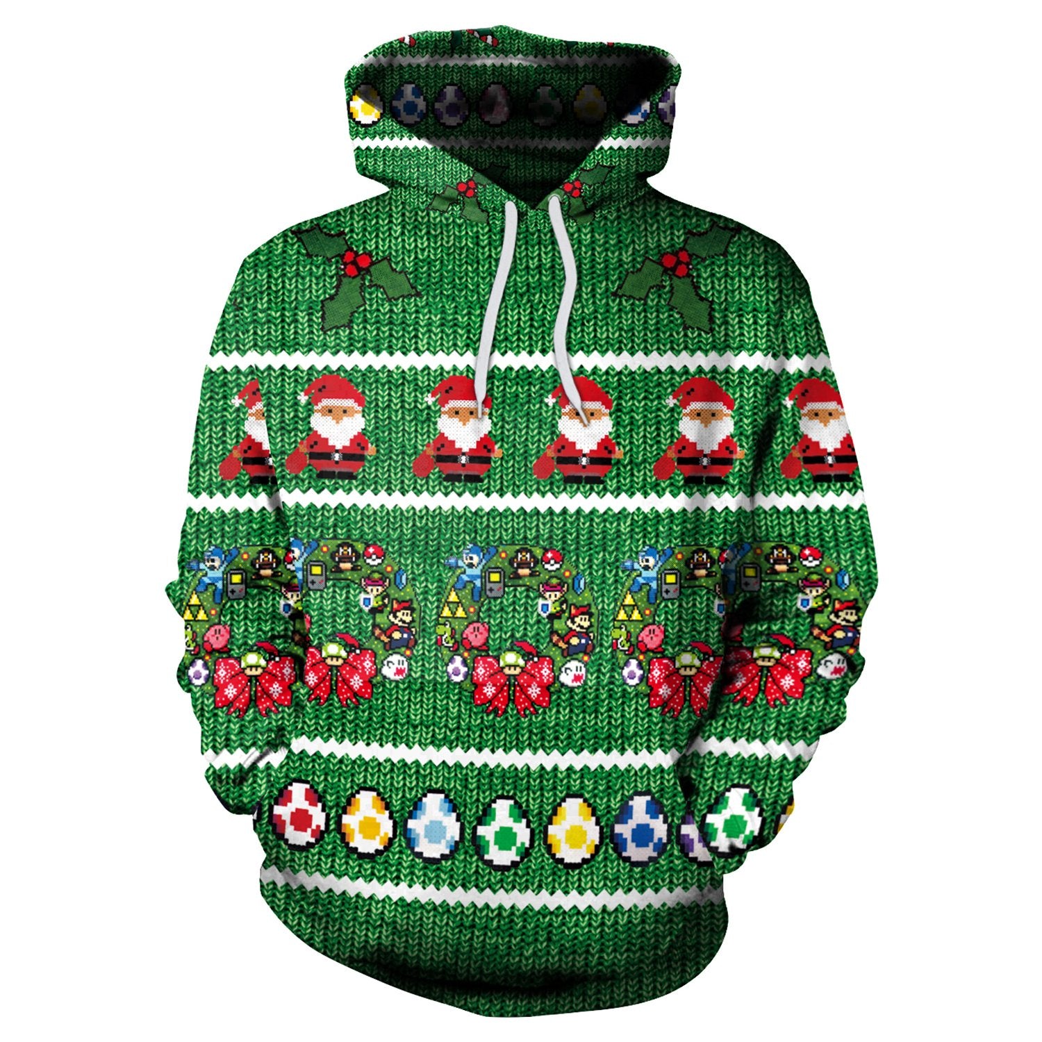 Christmas Hoodies - Christmas Colored Eggs 3D Hoodie