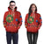 Christmas Hoodies - Christmas Giraffe Red 3D Hoodie