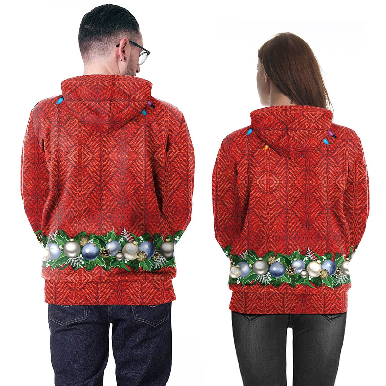 Christmas Hoodies - Christmas Festive Atmosphere Red 3D Hoodie