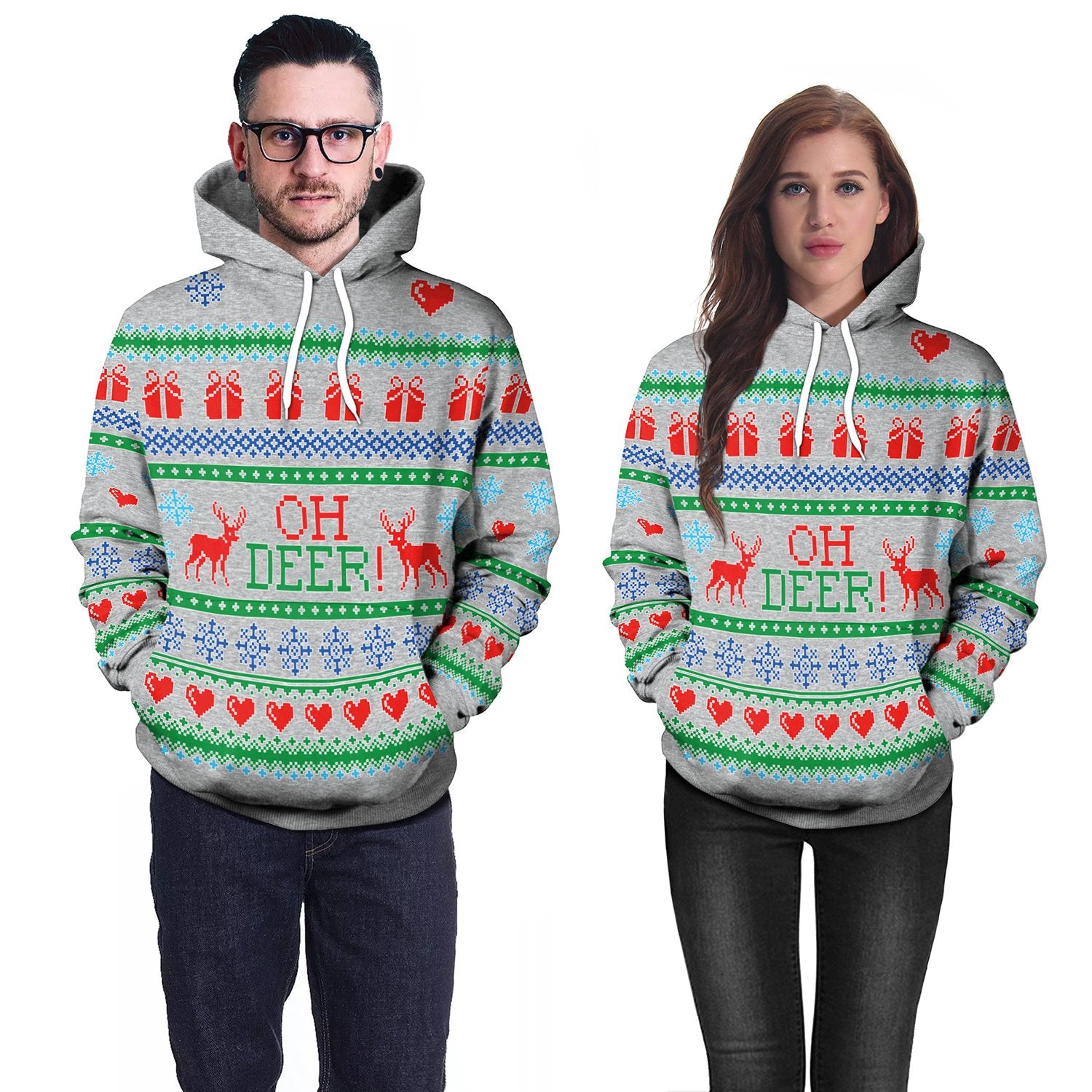 Christmas Hoodies - Christmas Style Deer Gift 3D Hoodie