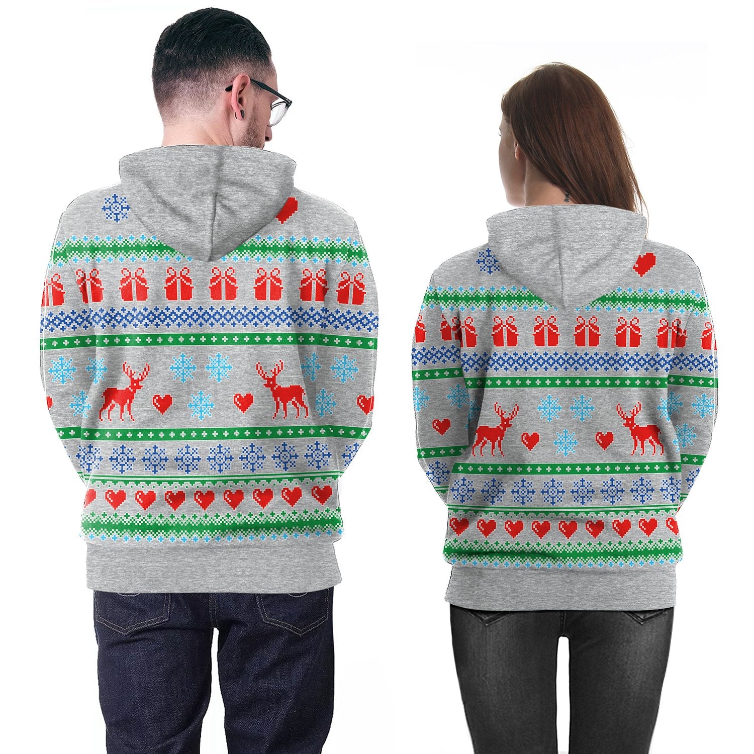 Christmas Hoodies - Christmas Style Deer Gift 3D Hoodie