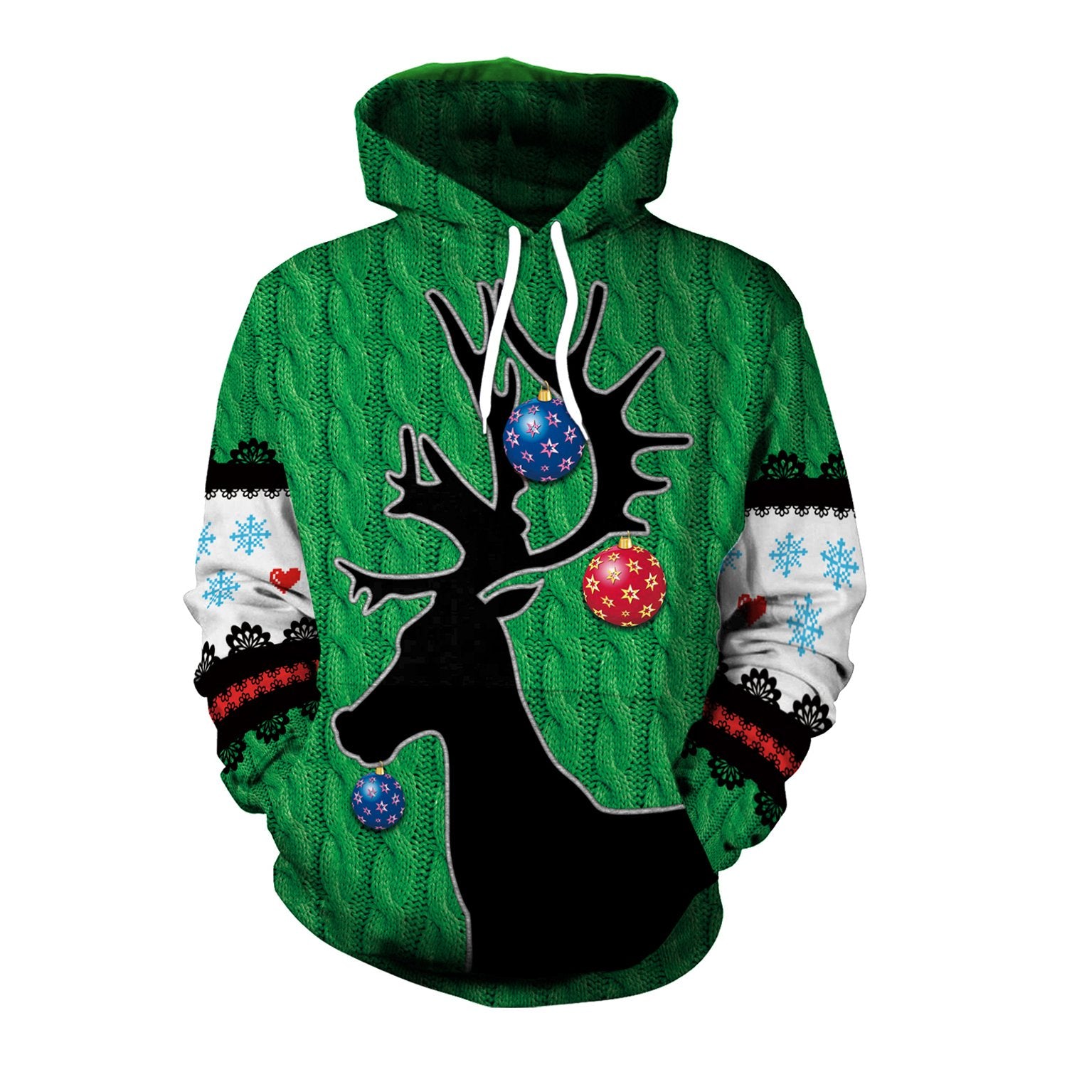 Christmas Hoodies - Christmas Style Christmas Deer 3D Hoodie