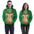 Christmas Hoodies - Green Glasses Deer 3D Hoodie