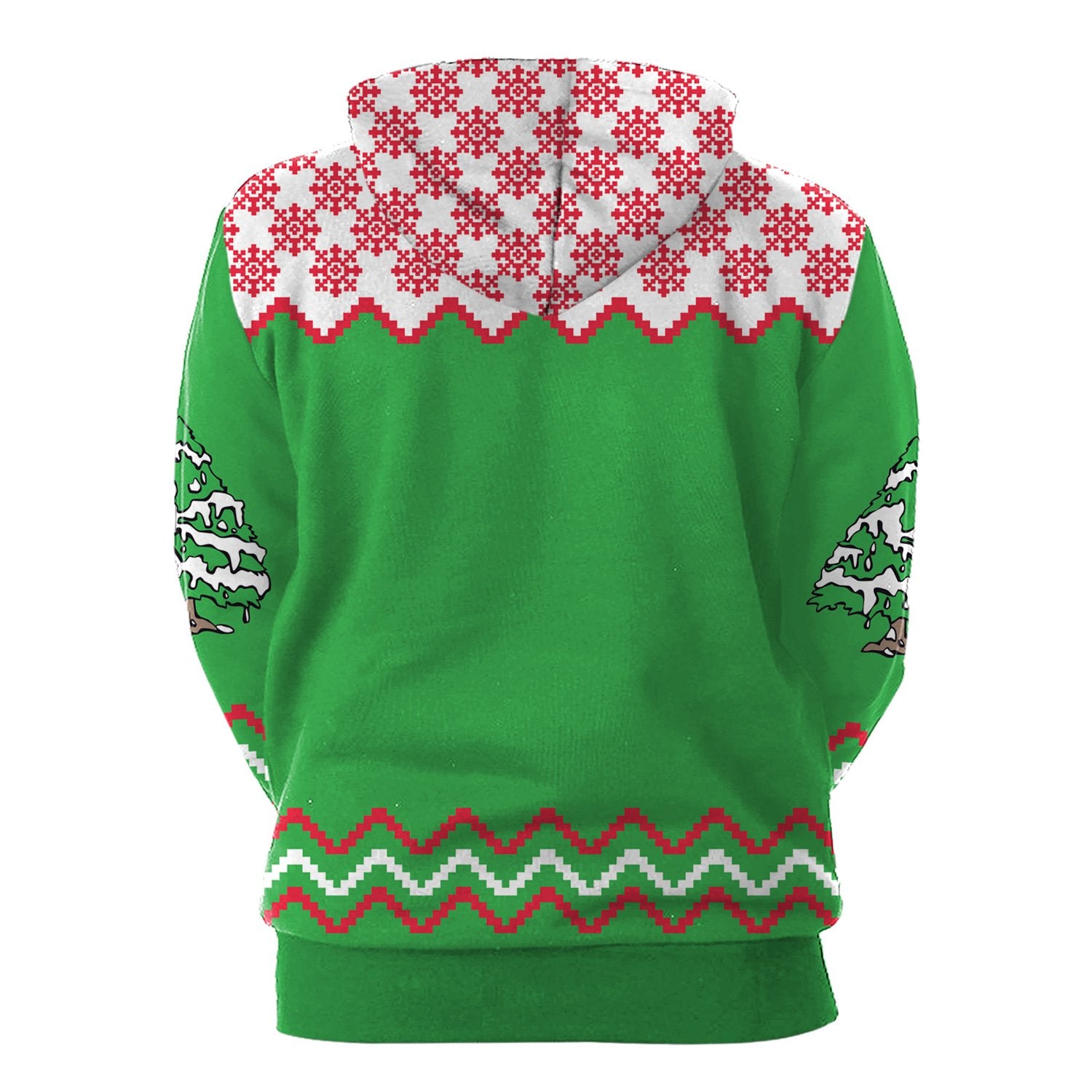 Christmas Hoodies - Red Nose Christmas Deer 3D Hoodie