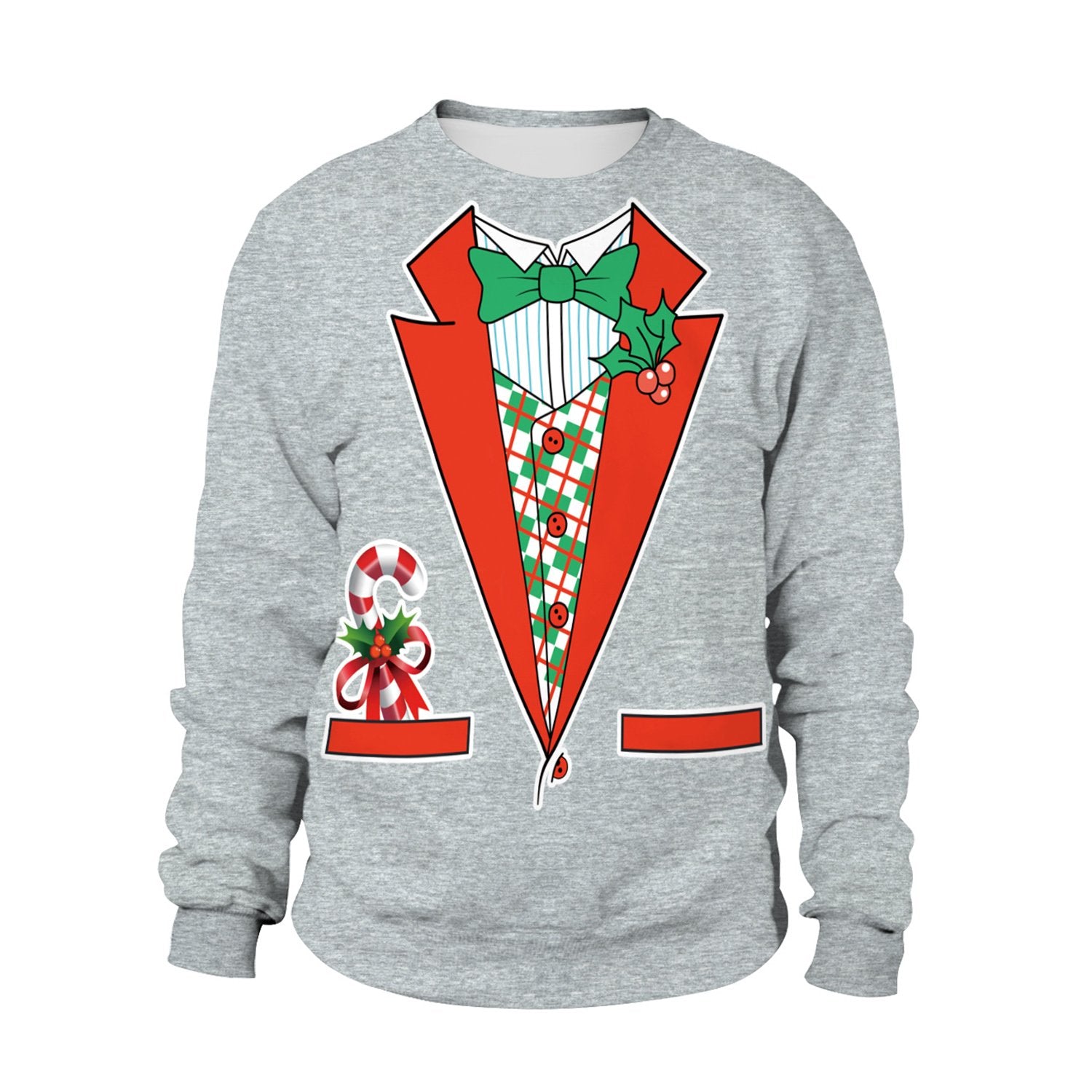 Christmas Sweaters - Christmas Cheerful Candy 3D Crew Neck Sweatshirt