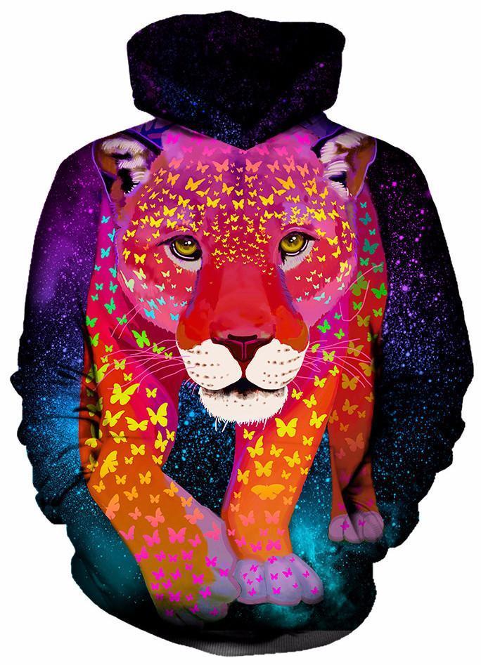 Courage Hoodie——Colorful Leopard Hoodie