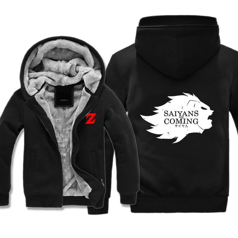 Dragon Ball Z Saiyans Are Coming Jackets-  Game of Thrones Cross Fleece Jacket